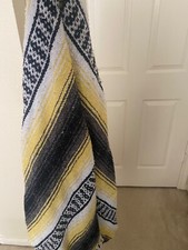 Mexican Hand Woven Ethnic Tribal Shawl Scarf Wrap