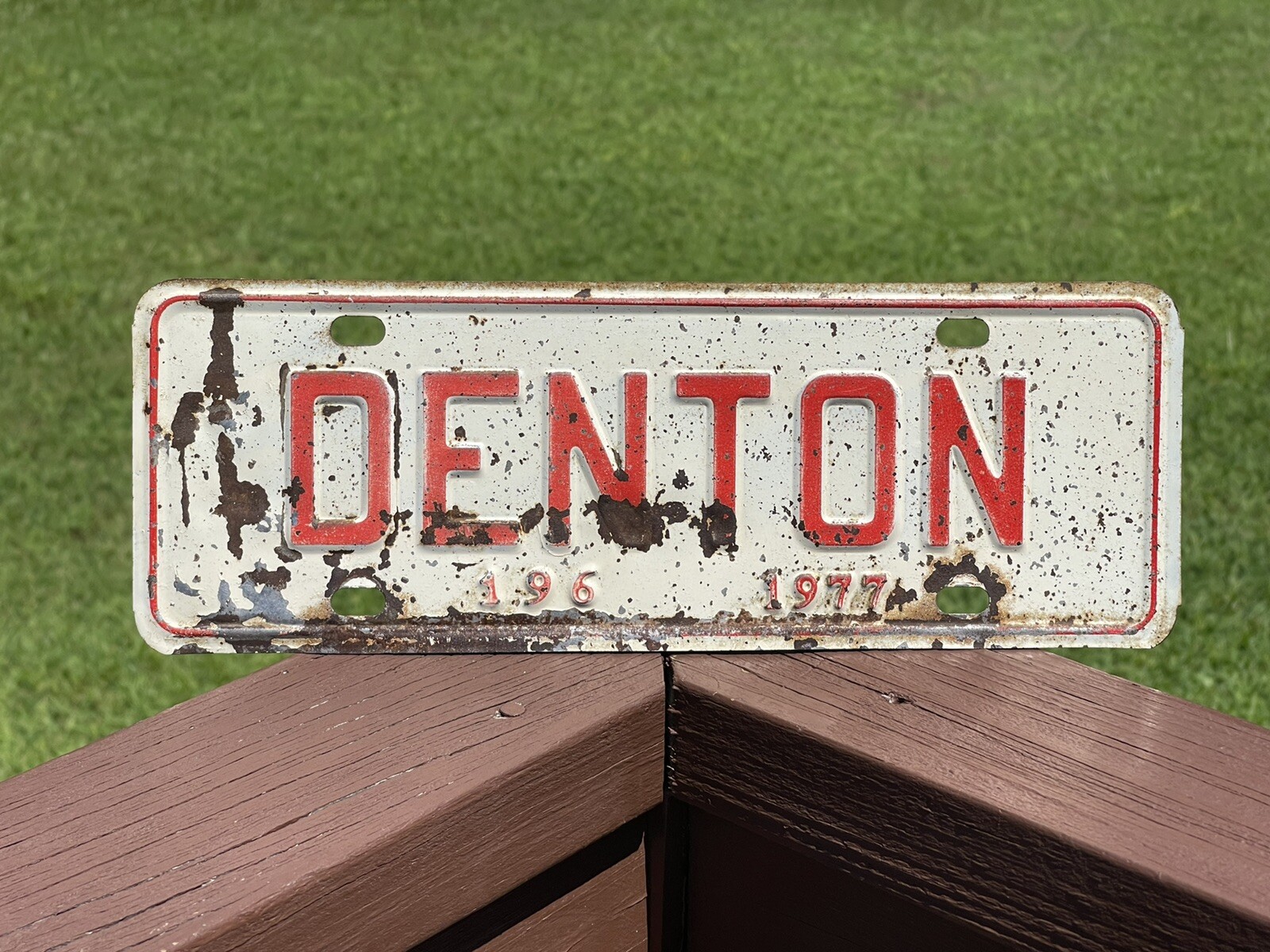 Denton North Carolina License Plate 1977 196 NC City Plate eBay