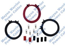 BIG 3 Heavy Duty High Output cable wire kit UPGRADE 4 AWG GAUGE Alternator batte
