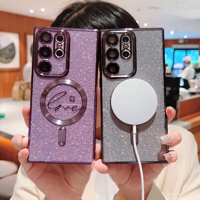 For Samsung Galaxy S25 S24 S23 S22 S21 Magsafe Magnetic Shockproof Phone Case