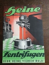 RK/...Reklame 1937 Zentrifugen Heine aus Viersen