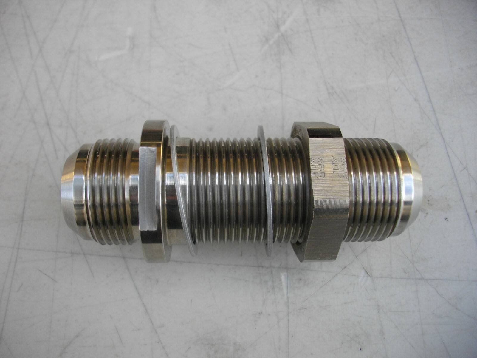 Bergeron Marine 16 stainless bulkhead fitting log vdrive flat bottom