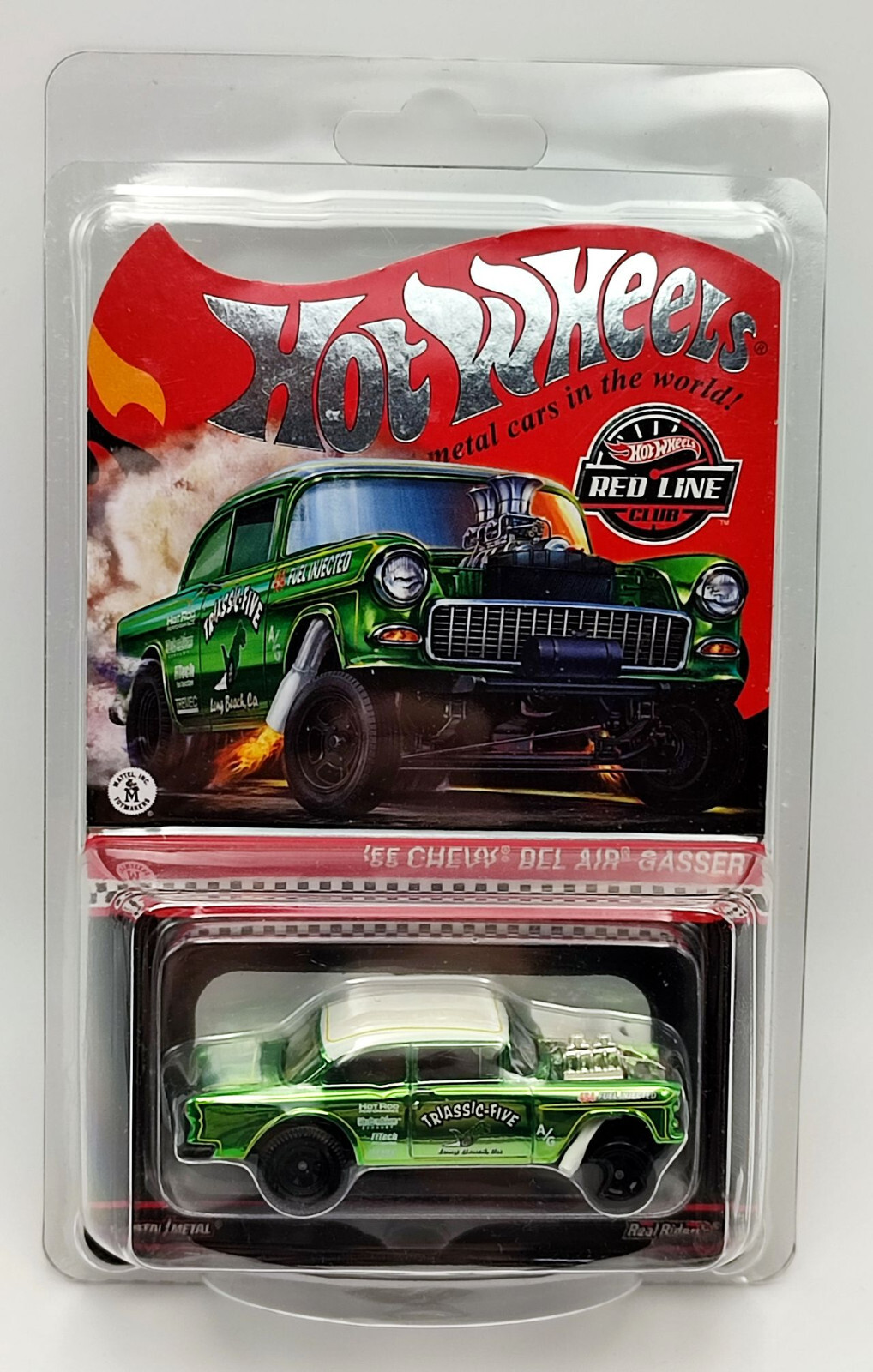 Chevy Bel Air Gasser 1955 Triassic Five Hot Wheels RLC 2021 Métal 1:64