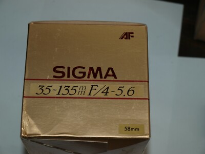 35-135mm f4-5.6 SIGMA AF UC ZOOM LENS NEW in BOX  for SONY ALPHA MINOLTA MAXXUM