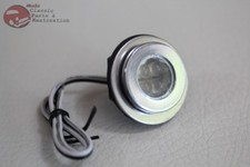 White LED Fastener Custom Auxillary Accent Indicator Marker Light Hot Rod Truck