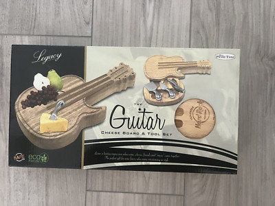 The Guitar Cheese Cutting Serving Board & Tools Set Legacy Hard Rock Casino