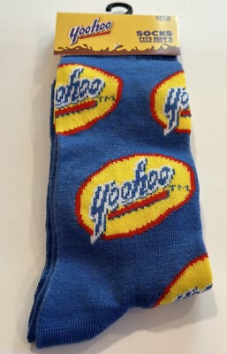 New ￼ Yoohoo Men s Crew Socks Size 6-12 stocking stuffer ￼ Unisex