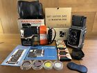 *All in Box : Near Mint +* Mamiya C220 Pro Tlr Camera Sekor 80mm F/3.7 Lens /Jp