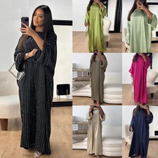Vintage Abaya Women Long Robes Evening Kaftan Casual Loose Islamic Lady Dresses