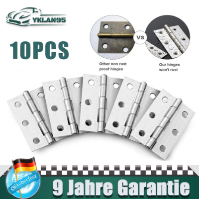 10PCS Scharniere Scharnier Edelstahl Klappbare Hintere Gartentor Steckverbinder