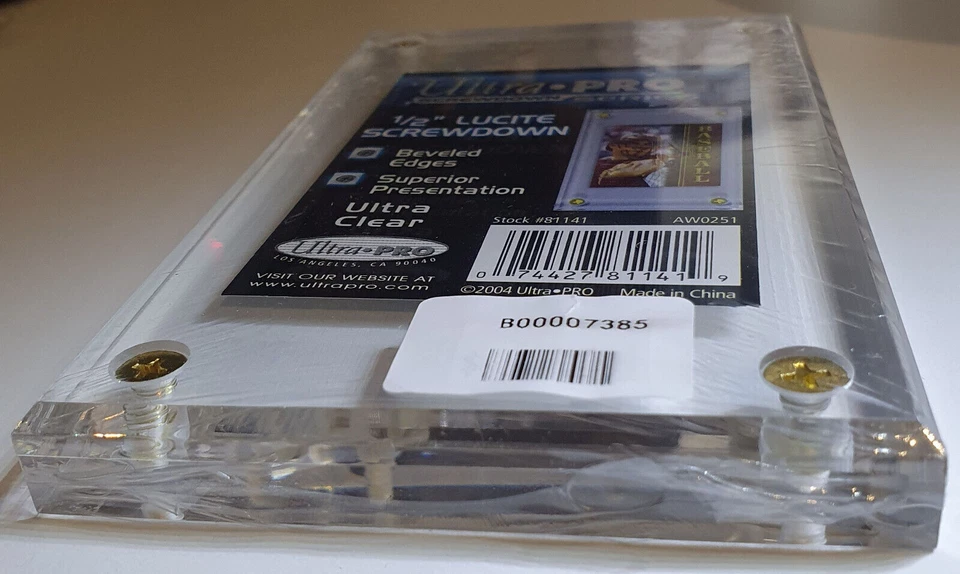 Ultra Pro Thick 1/2" Inch Lucite Brik Screwdown Trading Card Display Protector - Image 2 of 2