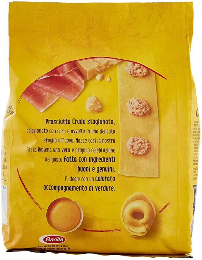 4 x 500g (2Kg) Barilla Egg Pasta Stuffed Tortellini with Raw Ham eBay