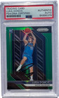 LUKA DONCIC SIGNED 2018-19 PANINI GREEN PRIZM ROOKIE CARD #280 RC AUTO PSA/DNA