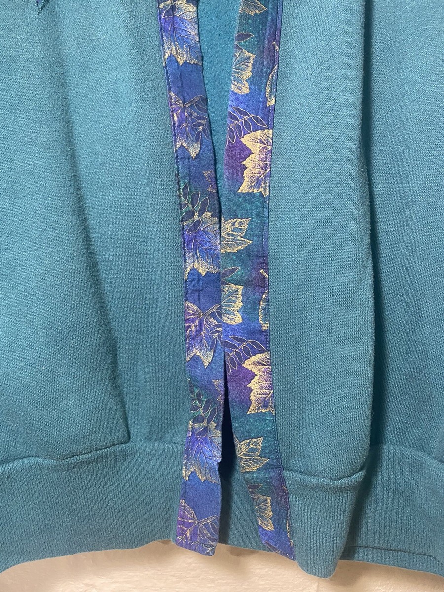 Vintage 90s Jerzees Sweater Cardigan XL Leaf Pattern Made In Vintage 90s Jerzees Sweater Cardigan XL Leaf Pattern Made In