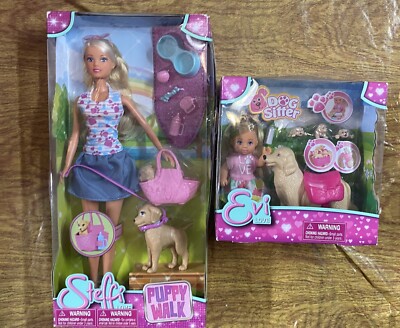 SIMBA Toys Steffi Puppy Walk & Evi  Dog Sitter Play Sets