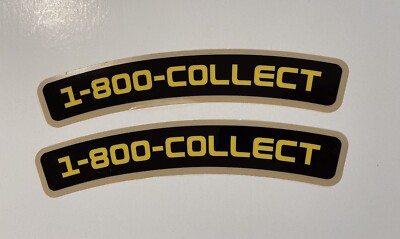 1-800-COLLECT SX MX FRONT FENDER DECAL GRAPHICS STICKERS 125 250
