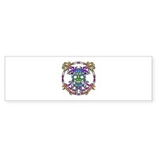 CafePress Sugar Skull Sticker Bumper 10"x3" Bumper S 2568790 