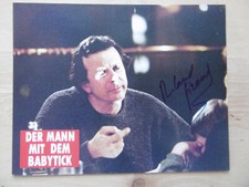 Roland Giraud Autogramm signed A4 Kinoaushangbild "Der Mann Mit Dem Babytick"