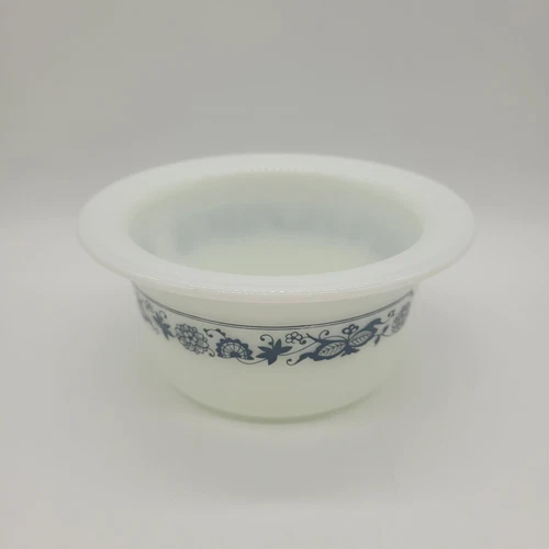 Vintage Pyrex Corelle Old Town Blue Onion Butter Bowl/ Tub Container No Lid