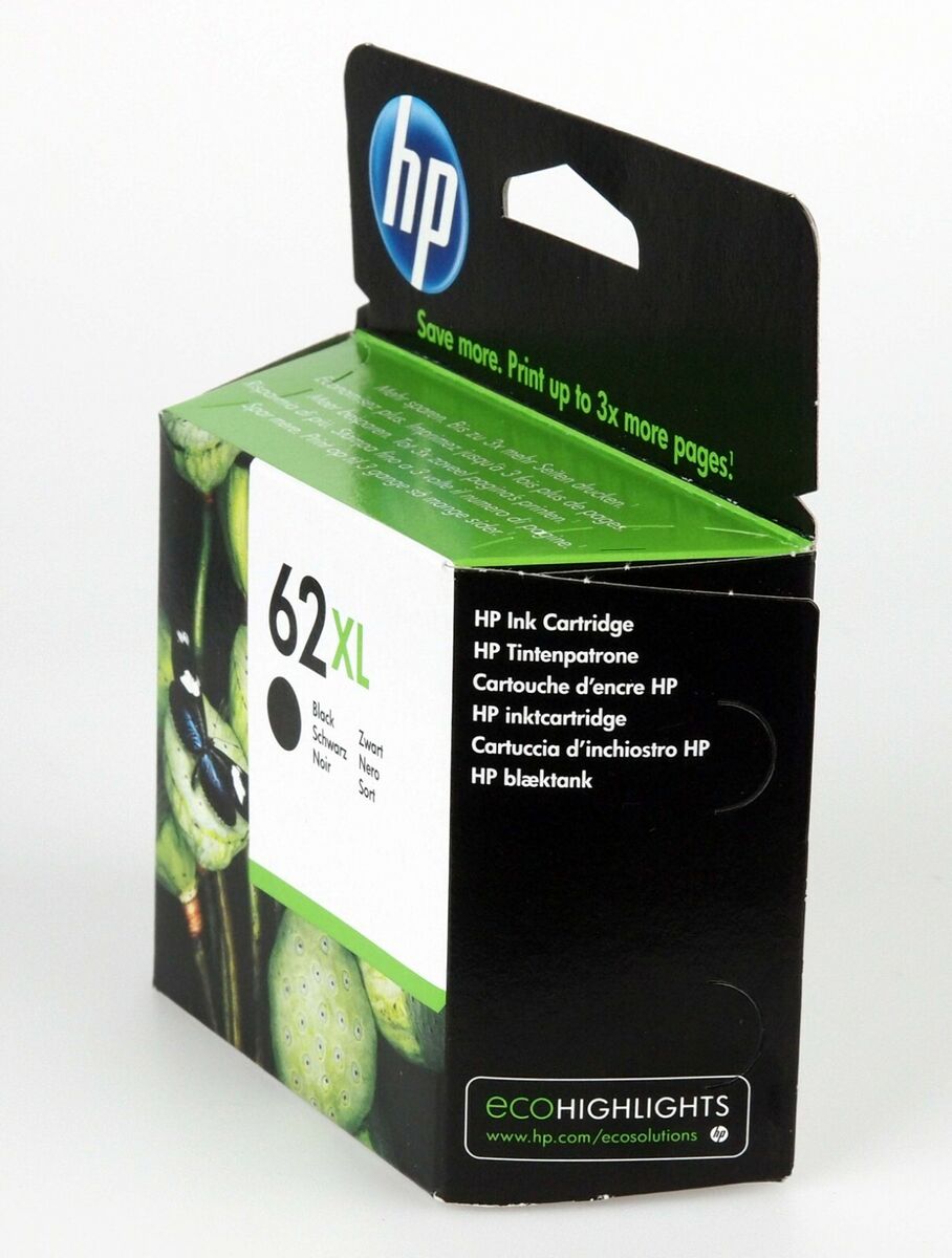 1x HP 62 XL Tintenpatrone schwarz No. C2P05AE | eBay