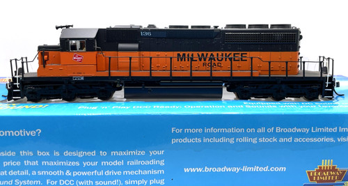 HO BROADWAY LIMITED 5011 EMD SD40-2 MILWAUKEE ROAD # 136 SONIDO DCC instalado | Zustand: Used