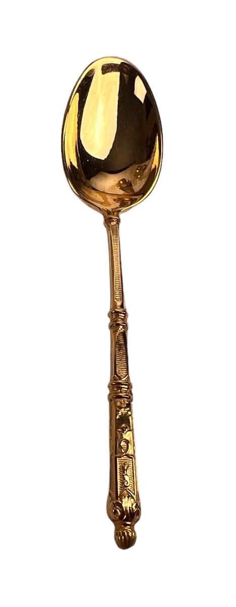 12 cuillères à moka métal argenté orfèvre sfam modèle filets 11,7cm | Selency