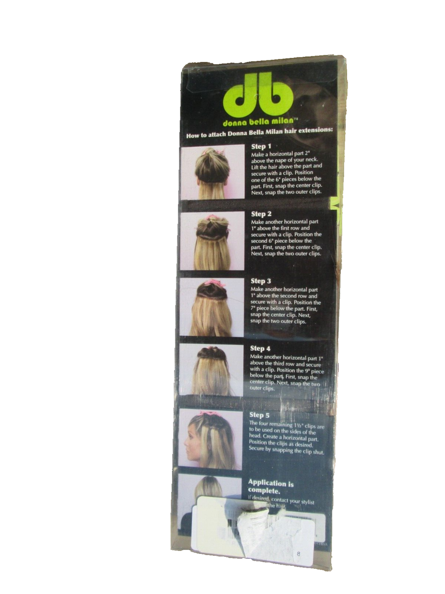 Donna Bella Milan Clip in Hair Extensions Dark Chestnut  display picture 3