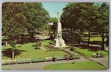 Saint St John New Brunswick Loyalist Cross Monument King Square Park Postcard NB