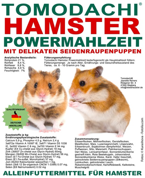 Hamsterfutter Nager Futter Seidenraupen Viel GemüSe U. Protein Wenig Pellets 5Kg-image