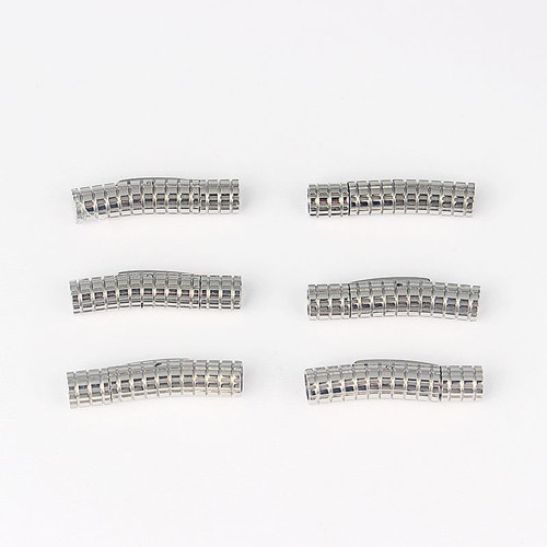 Antique Silver Stainless Steel Lock Safety Hook Clasp For 4mm 6mm Round Leather - Picture 5 of 7