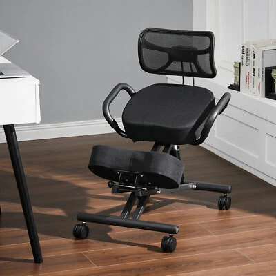 FURNITURE-ONLINE-OFFER Ergonomic Posture Orthopaedic Stool Height Adjustable Kneeling Chair Office Seat