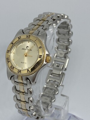 Pierre Cardin Quartz Women s 2 Tone Roman Dial Numbers Wrist Watch 4101TC 