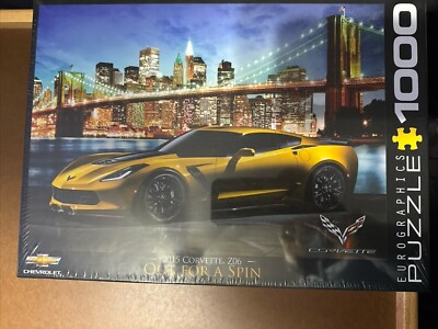 2015 Corvette Z06 Out for a Spin 1000 Piece Jigsaw Puzzle Eurographics New