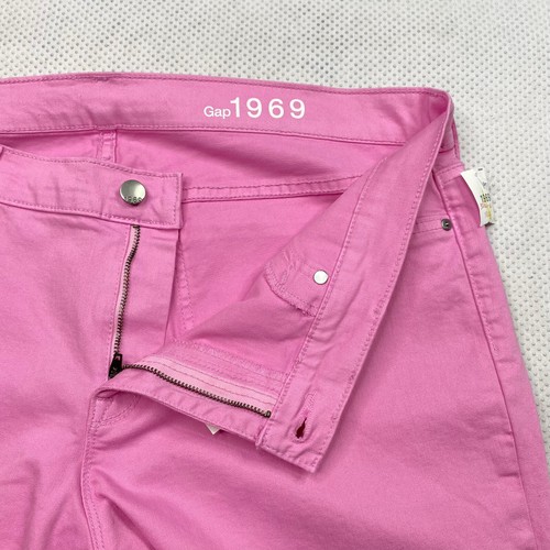 Gap 1969 Womens Jeans sz 18 Pink Mid Rise Lightweight Stretch Legging Casual New - Picture 5 of 12