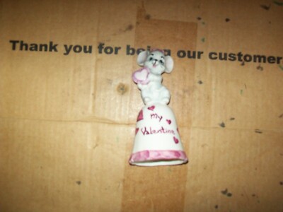 1984 Robel My Valentine Mouse Hand Bell