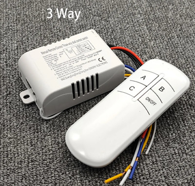 4-Wege Licht Lampe Digital Wireless Fernbedienung Schalter Ein/Aus 110-240 V Neu