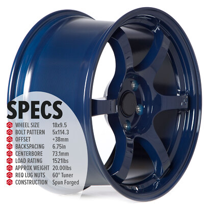 1 CIRCUIT CSF1 18X9.5 5X114.3 +38 ULTRA BLUE 57DR WHEEL FITS 1 CIRCUIT CSF1 18X9.5 5X114.3 +38 ULTRA BLUE 57DR WHEEL FITS