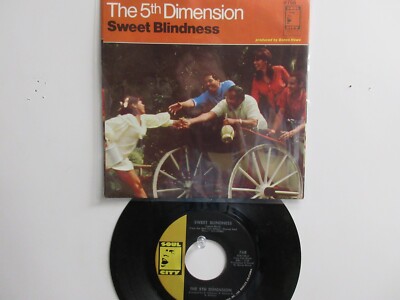   'THE 5th DIMENSION' HIT 45+PICTURE SLEEVE [ SWEET BLINDNESS ]  1968 ! 