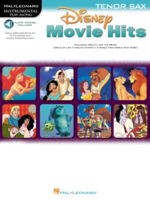 Disney Movie Hits for Tenor Sax Play Along with a Full Symphony Orch 000841686