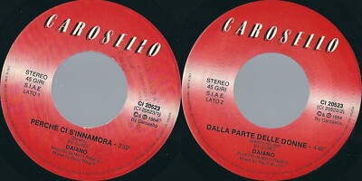 Disco 45 Giri Daiano    Why Ci Si Verliebt Sich IN Aus Oberteil, Damen