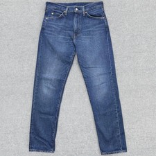 Levis Jeans Men's 32x32 Blue Premium Denim Big E Tapered Stretch Zip Fly Casual