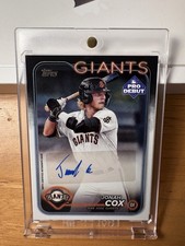 Jonah Cox Topps Pro Debut Auto #PD-61