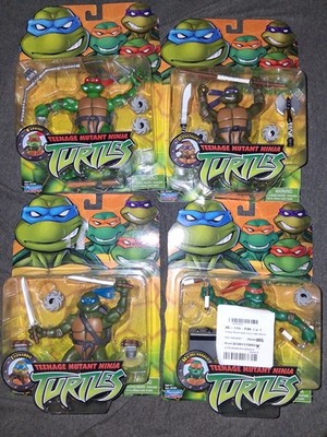TMNT 2003 Reissue Playmates 2023 Set of 4 Figures Teenage Mutant Ninja Turtles