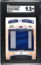 2021 Leaf Art Of Sport Alex Verdugo SGC 9.5 Mint+ Game Used Jersey Patch Navy /6