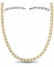 Powerful Silver Gold Titanium Magnetic Therapy Necklace