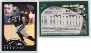 2002 Topps Chrome Black Refractor /599 Eddie George #125