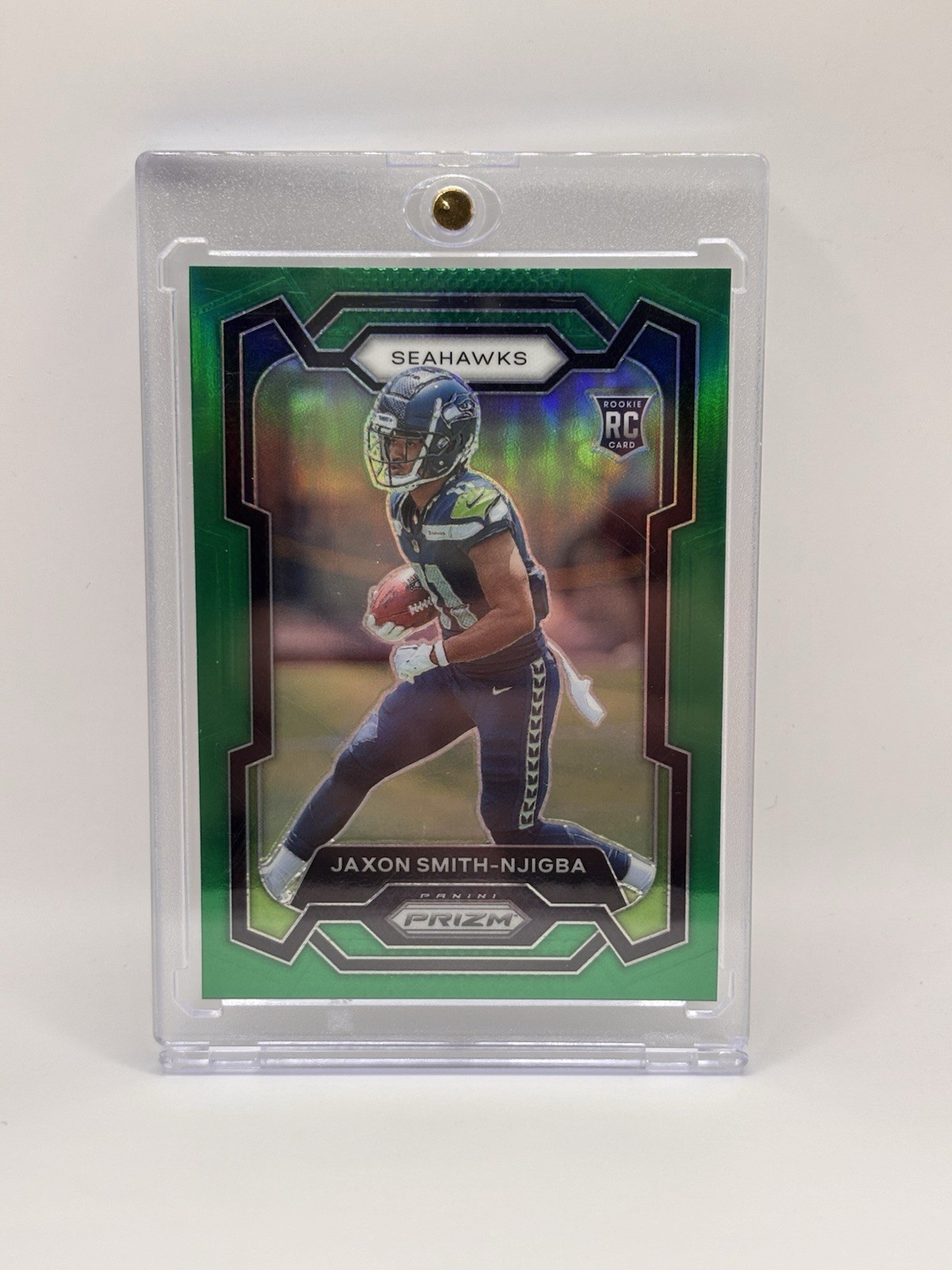 2023 Panini Prizm - Rookies Jaxon Smith-Njigba #390 Green Prizm (RC)