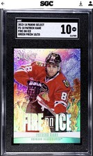 13-14 Panini Select Green Fire on Ice Prizm Patrick Kane /25 SGC 10 GM POP 1