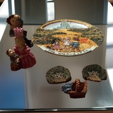 Wizard Of Oz Tea Set Plate  Figurines In Original Box