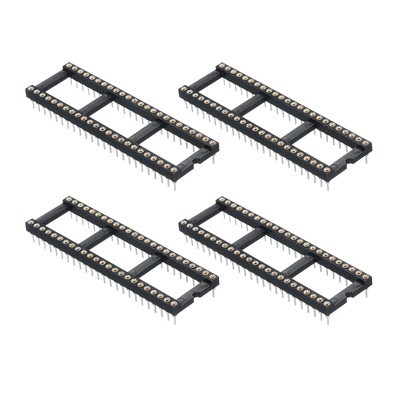 4 x DIP IC Chip Socket Adapter Round Pin 48P 2.54mm Pitch IC Socket 15.2mm